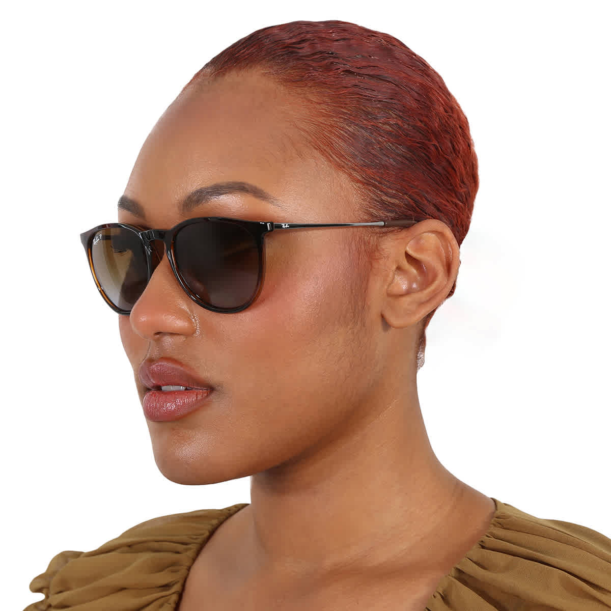 Gafas de sol de mujer con lentes polarizados color café