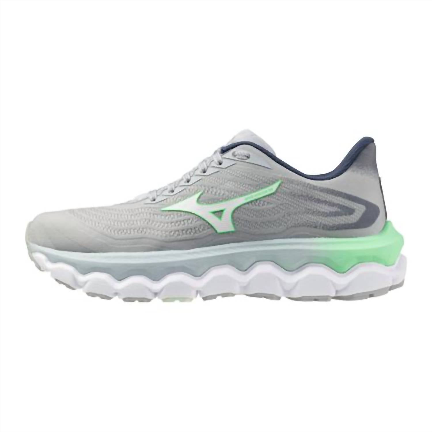 Tenis para correr de mujer color blanco y azul
