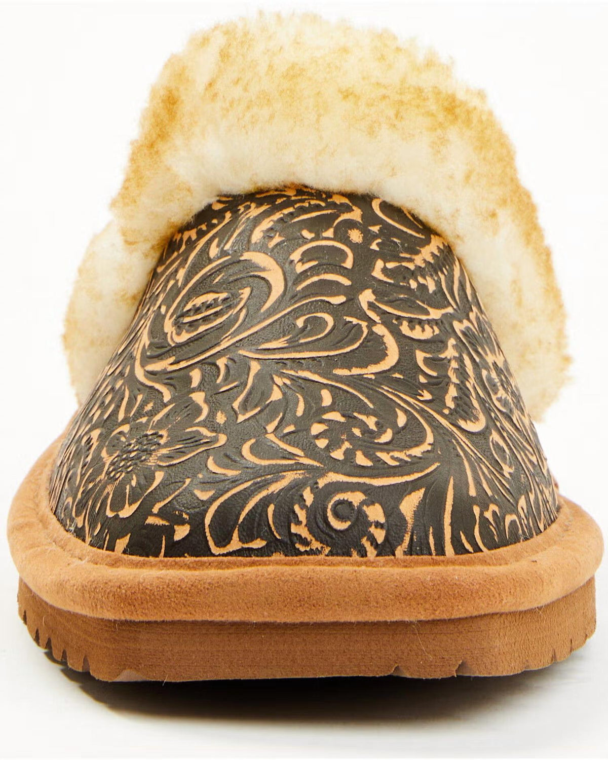 Pantuflas de mujer color café