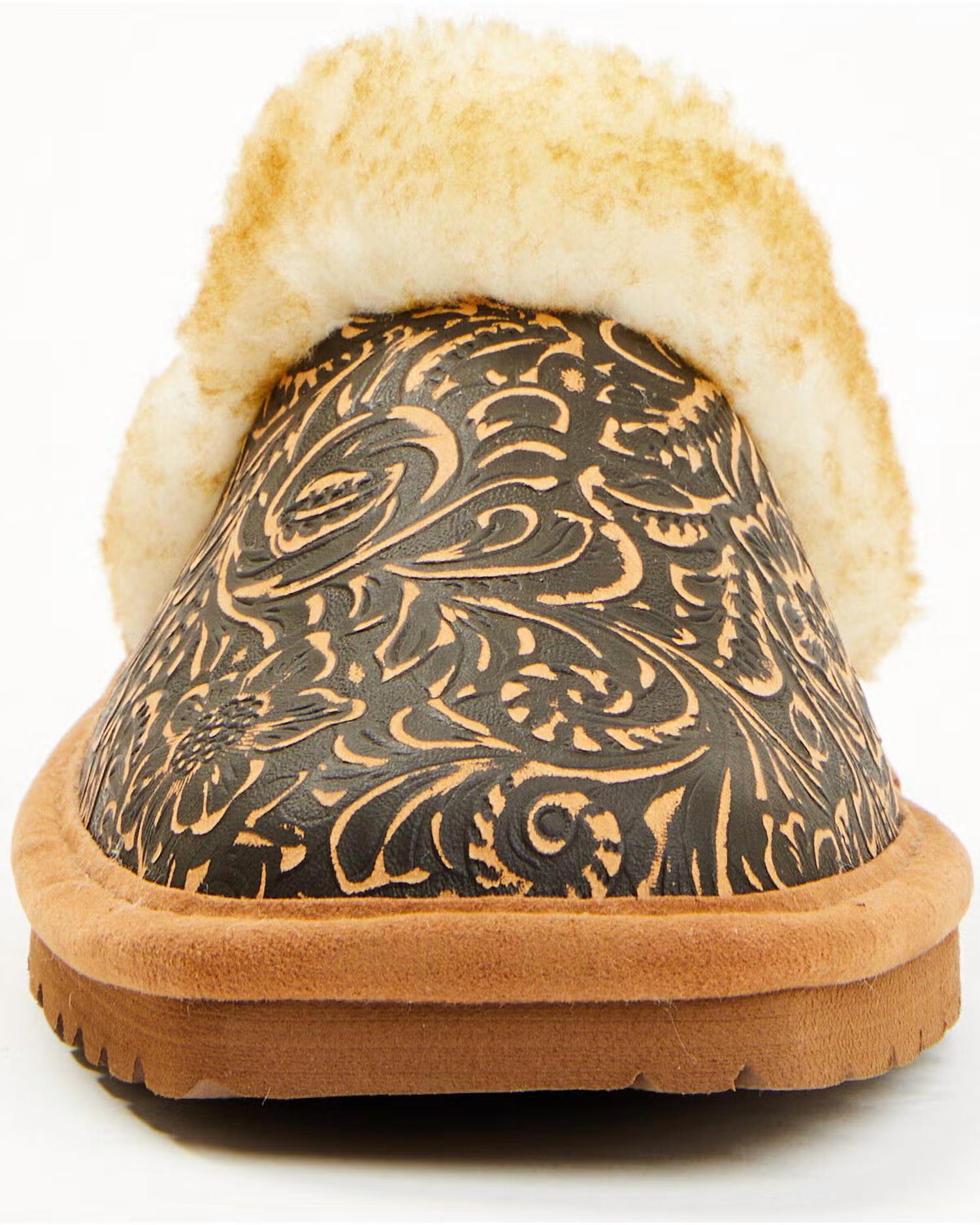 Pantuflas de mujer color café