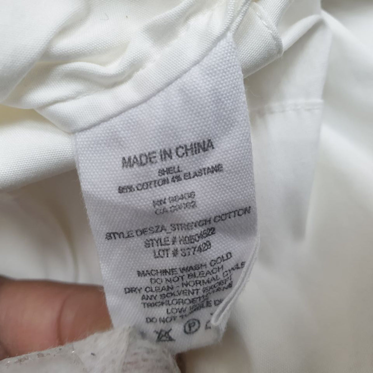 Blusa de algodón sin mangas color blanco