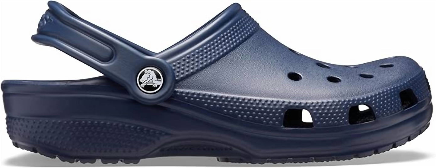 Zuecos unisex color azul marino