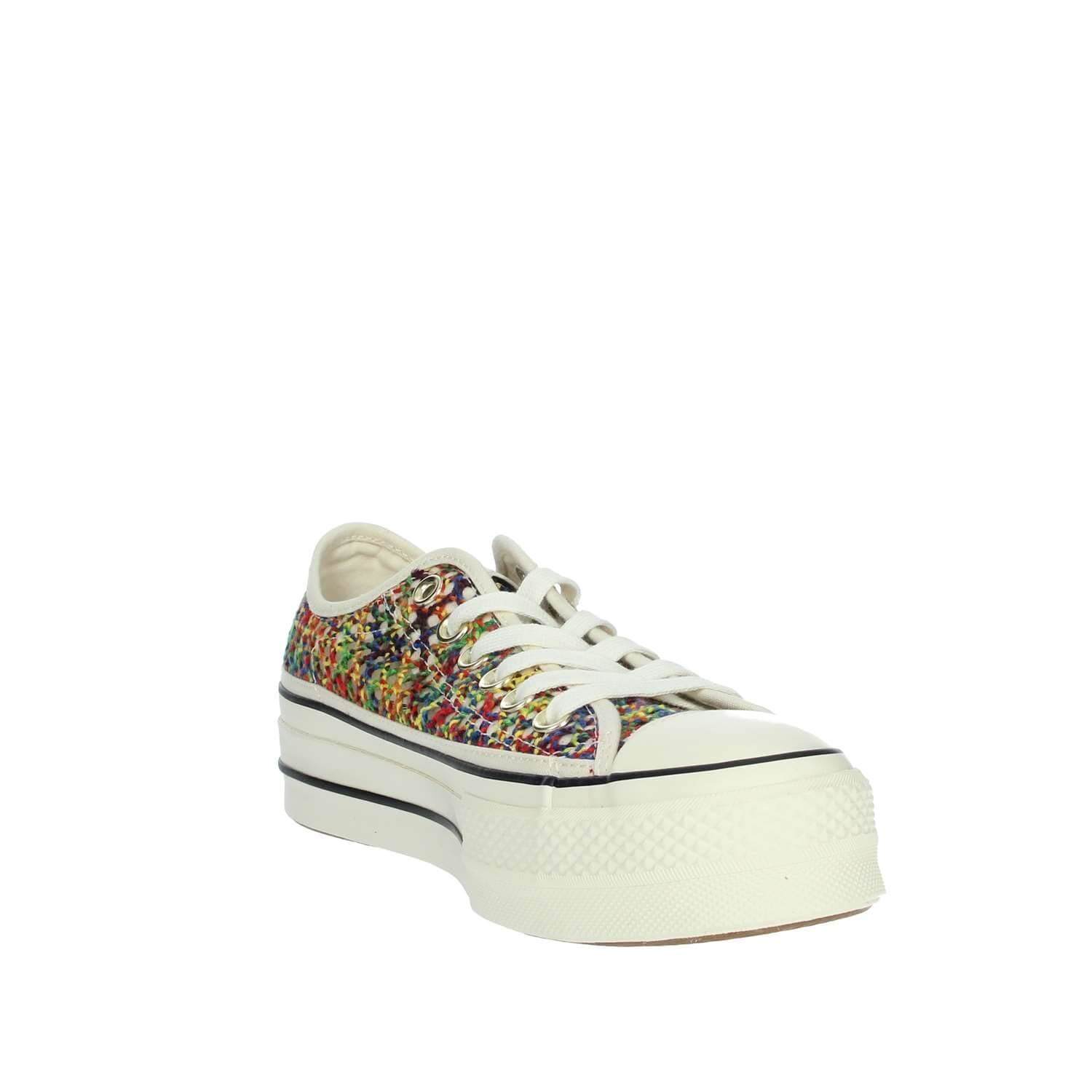Tenis de mujer con plataforma multicolor