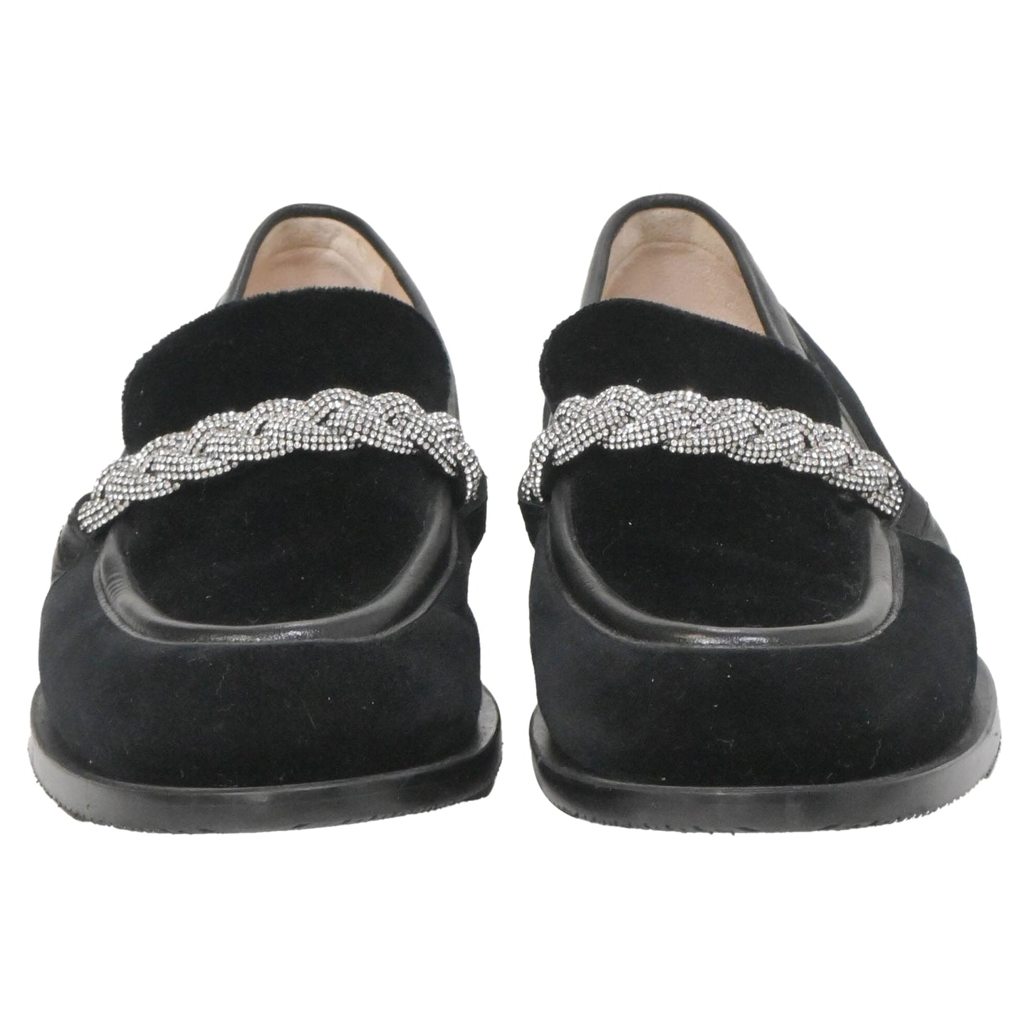 Mocasines de gamuza color negro