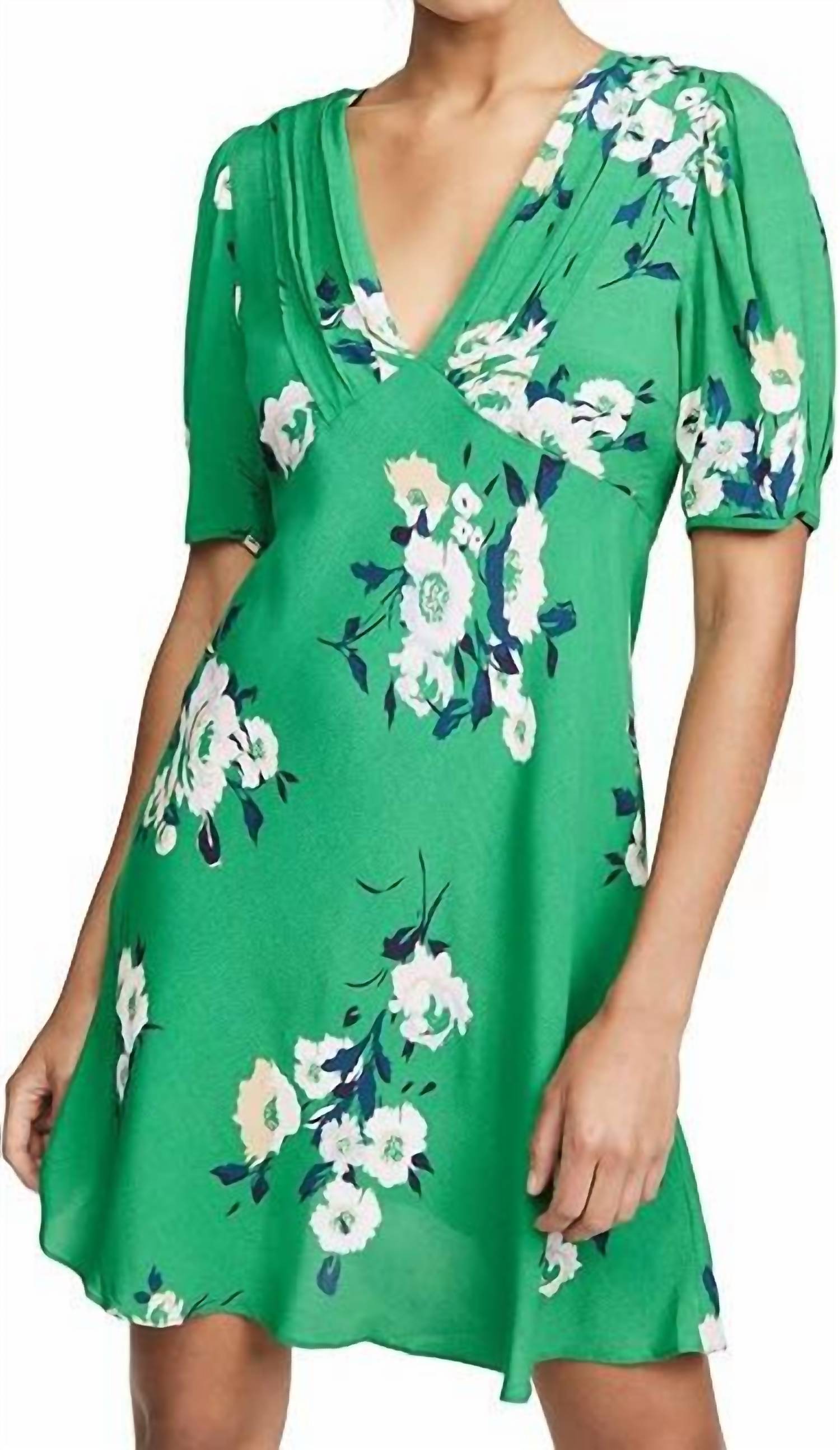 Vestido corto color verde
