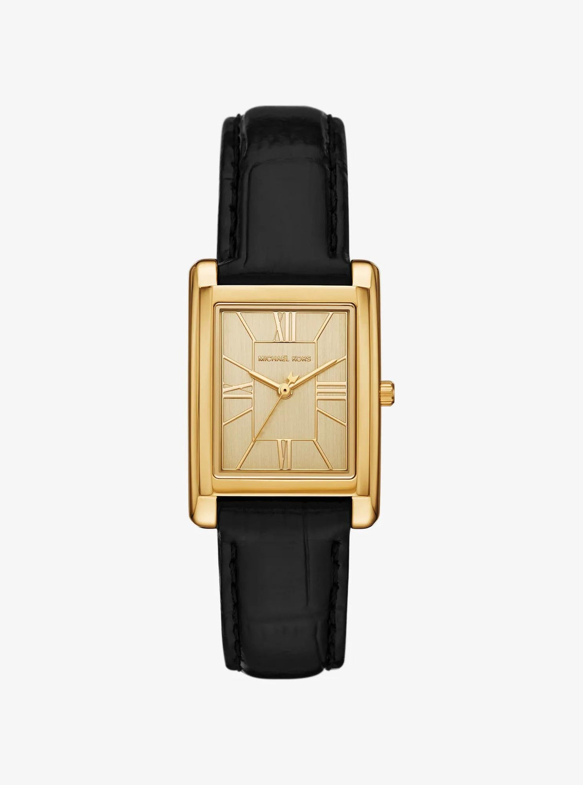 Reloj de cuero color dorado