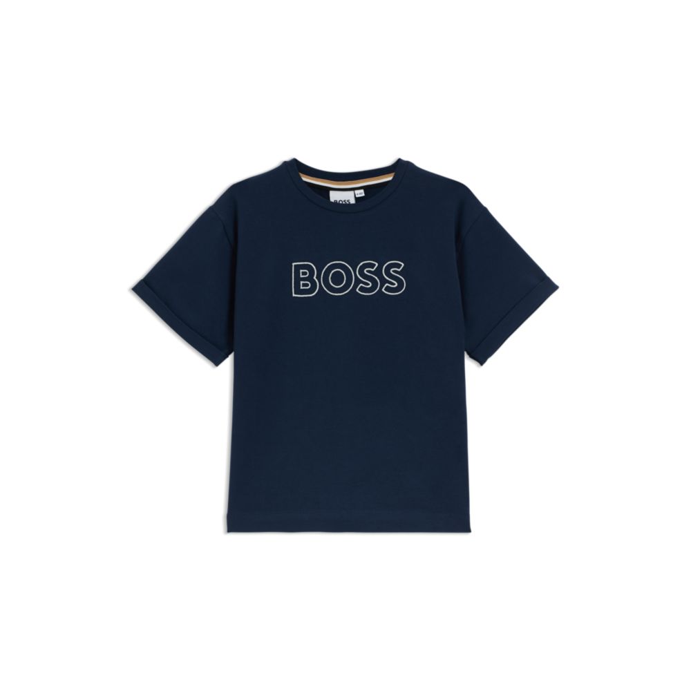 Camiseta infantil de algodón con bordado