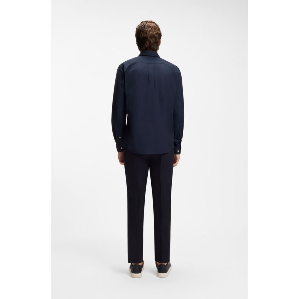 Camisa de algodón de corte ajustado