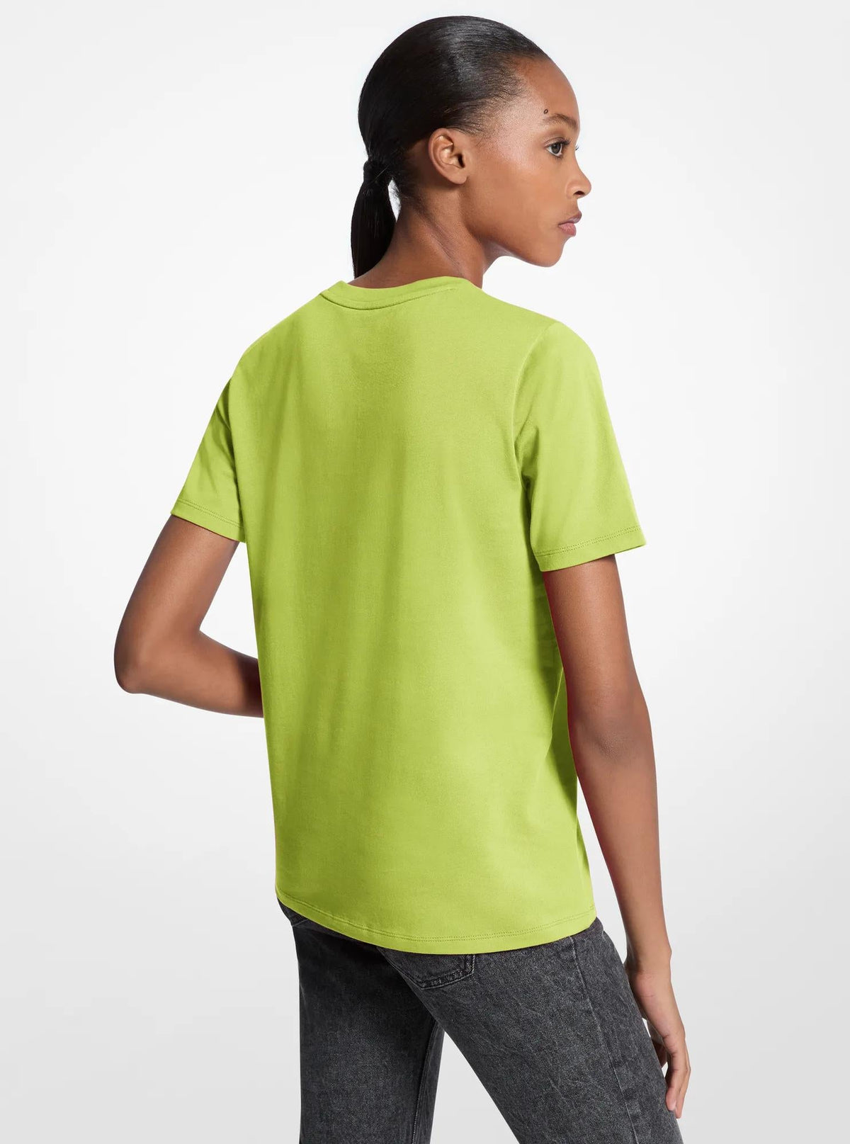 Camiseta de algodón con lentejuelas