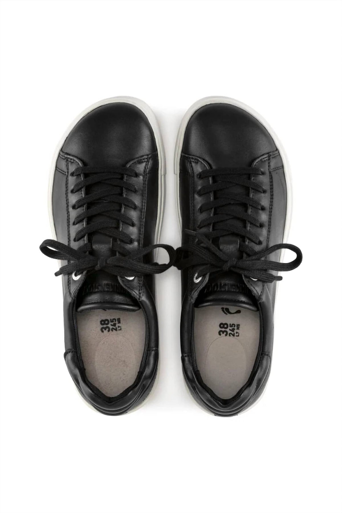 Tenis de mujer de cuero color negro
