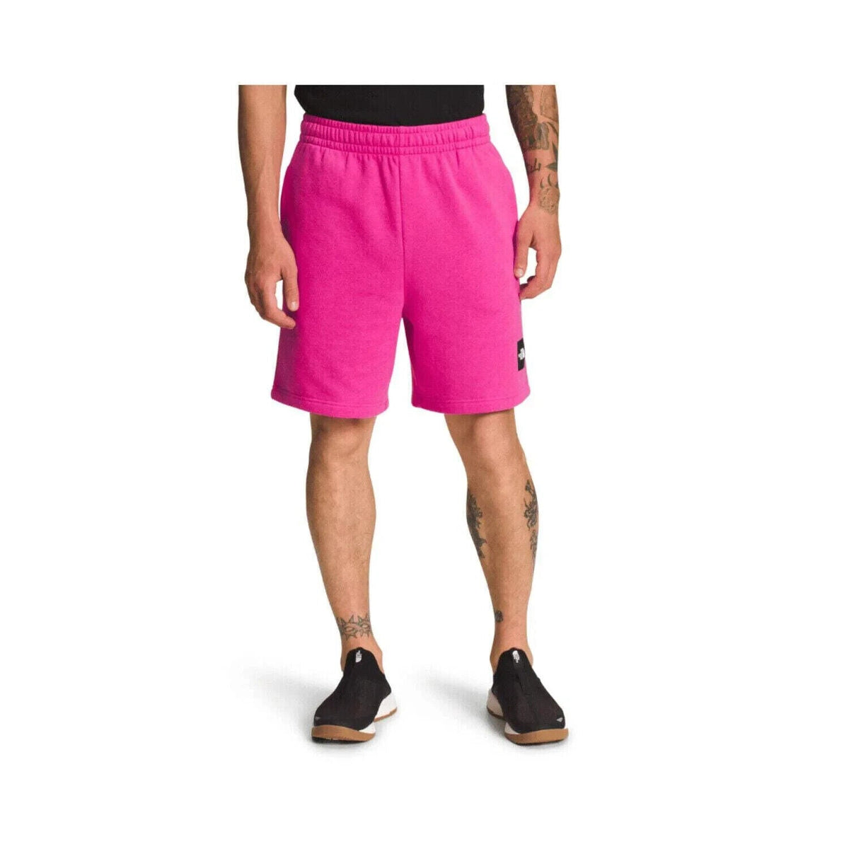 Short de hombre de algodón con cintura elástica color rosado