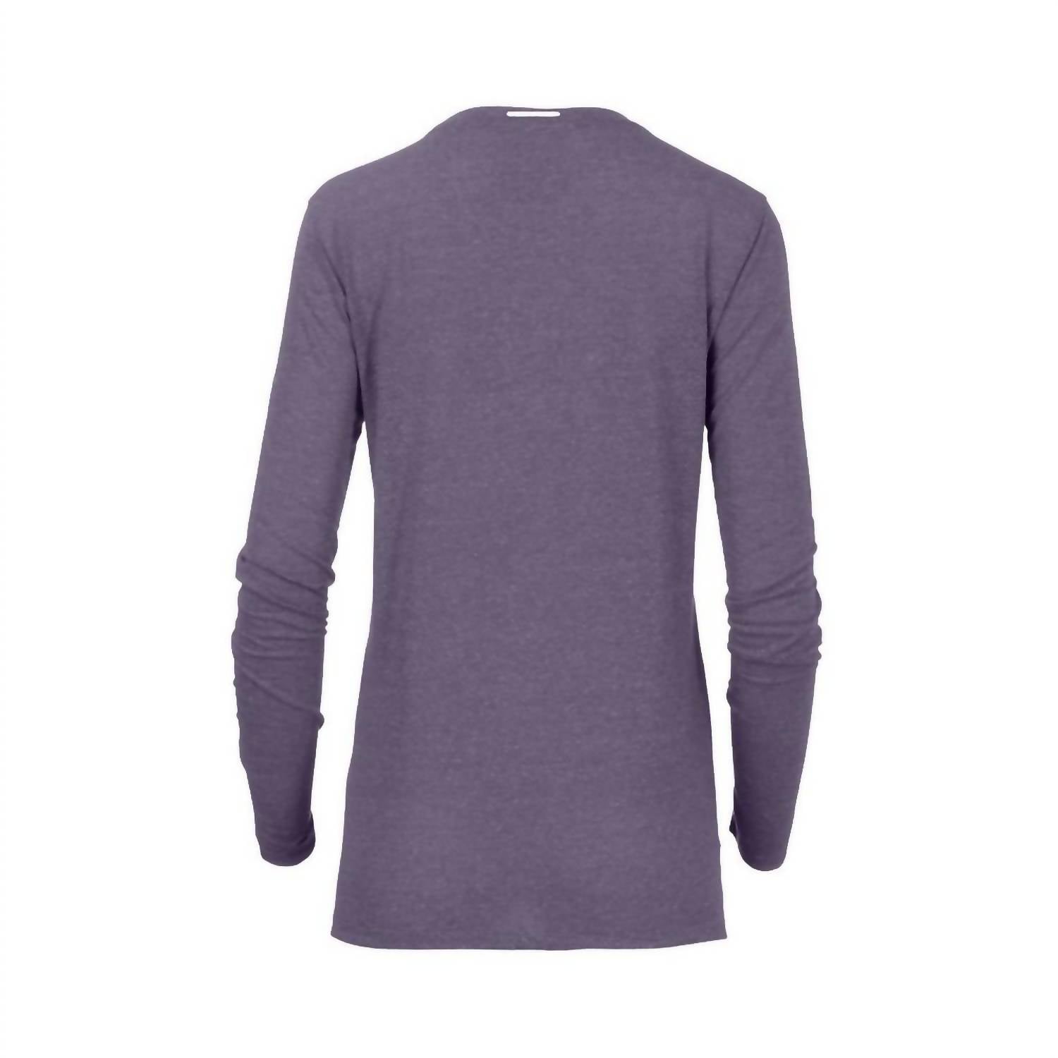Camisa de mujer de manga larga color azul marino