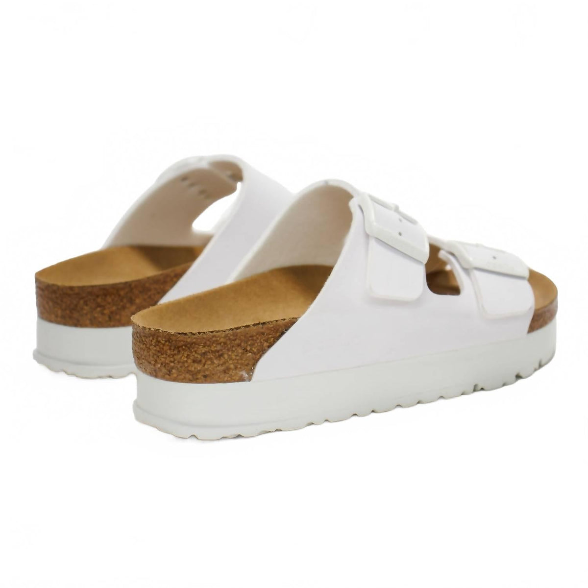 Sandalias de mujer con plataforma color blanco