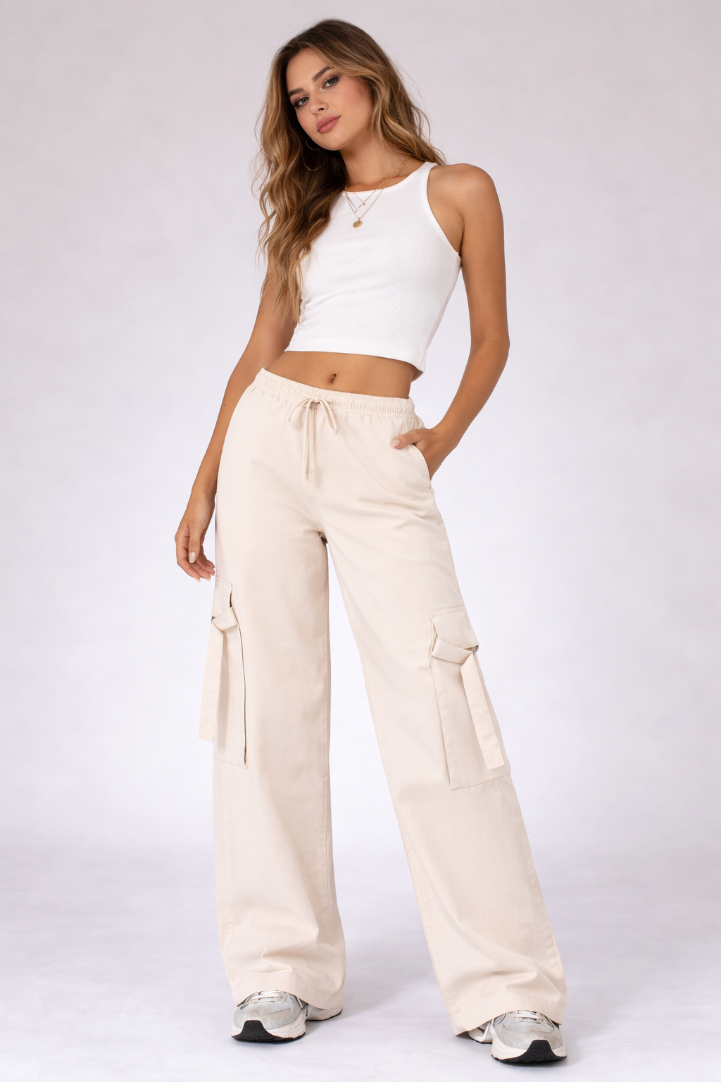 Pantalón de tiro alto