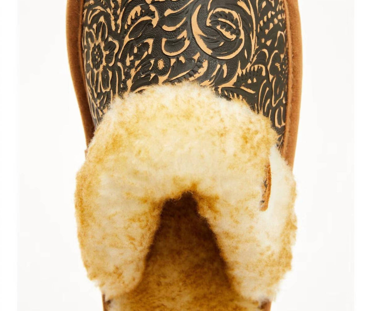 Pantuflas de mujer color café