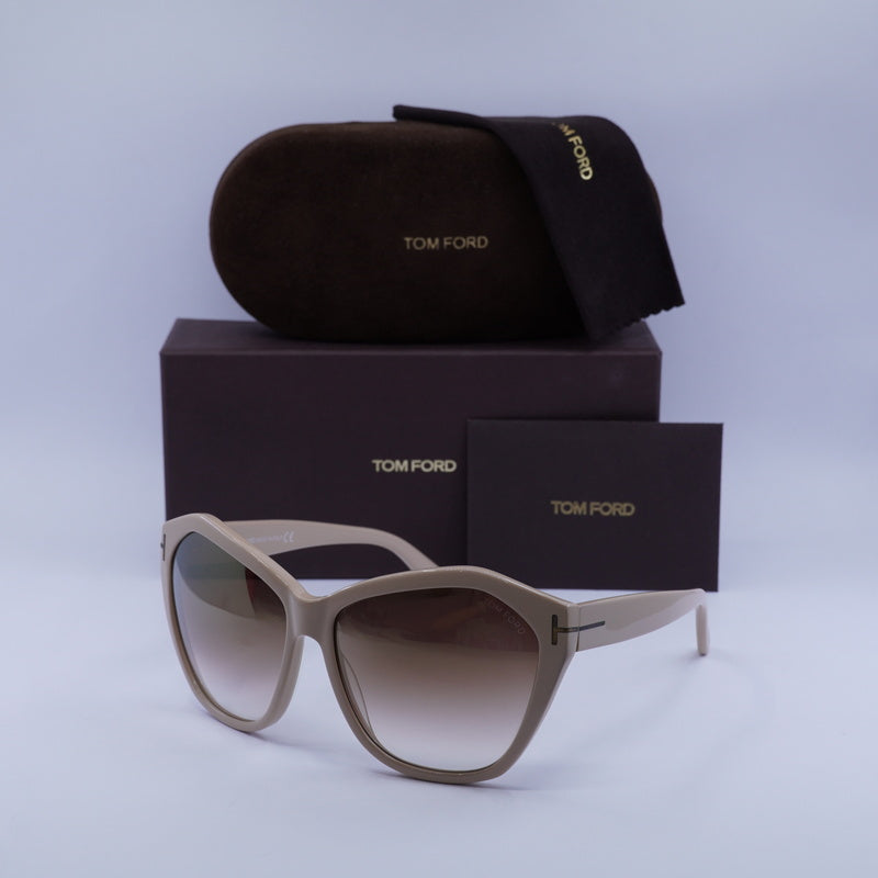 Gafas color café y rosado y nude