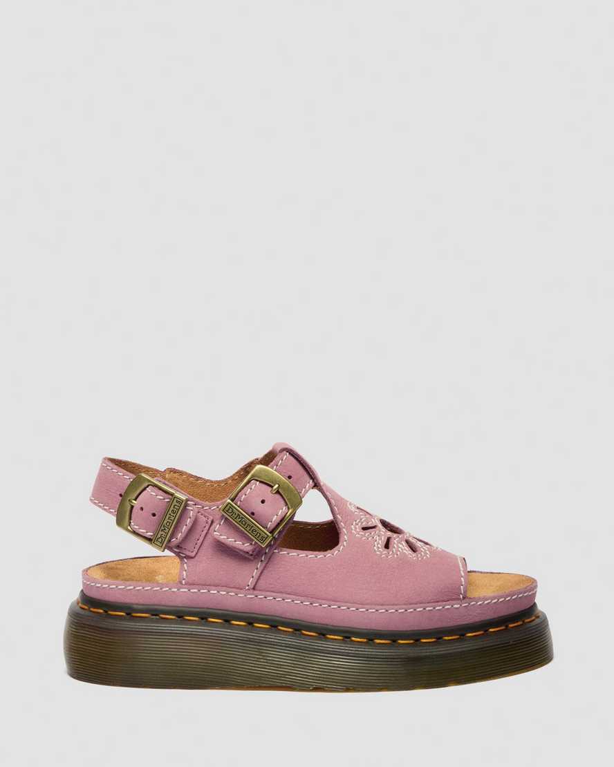 Sandalias de nobuk con plataforma