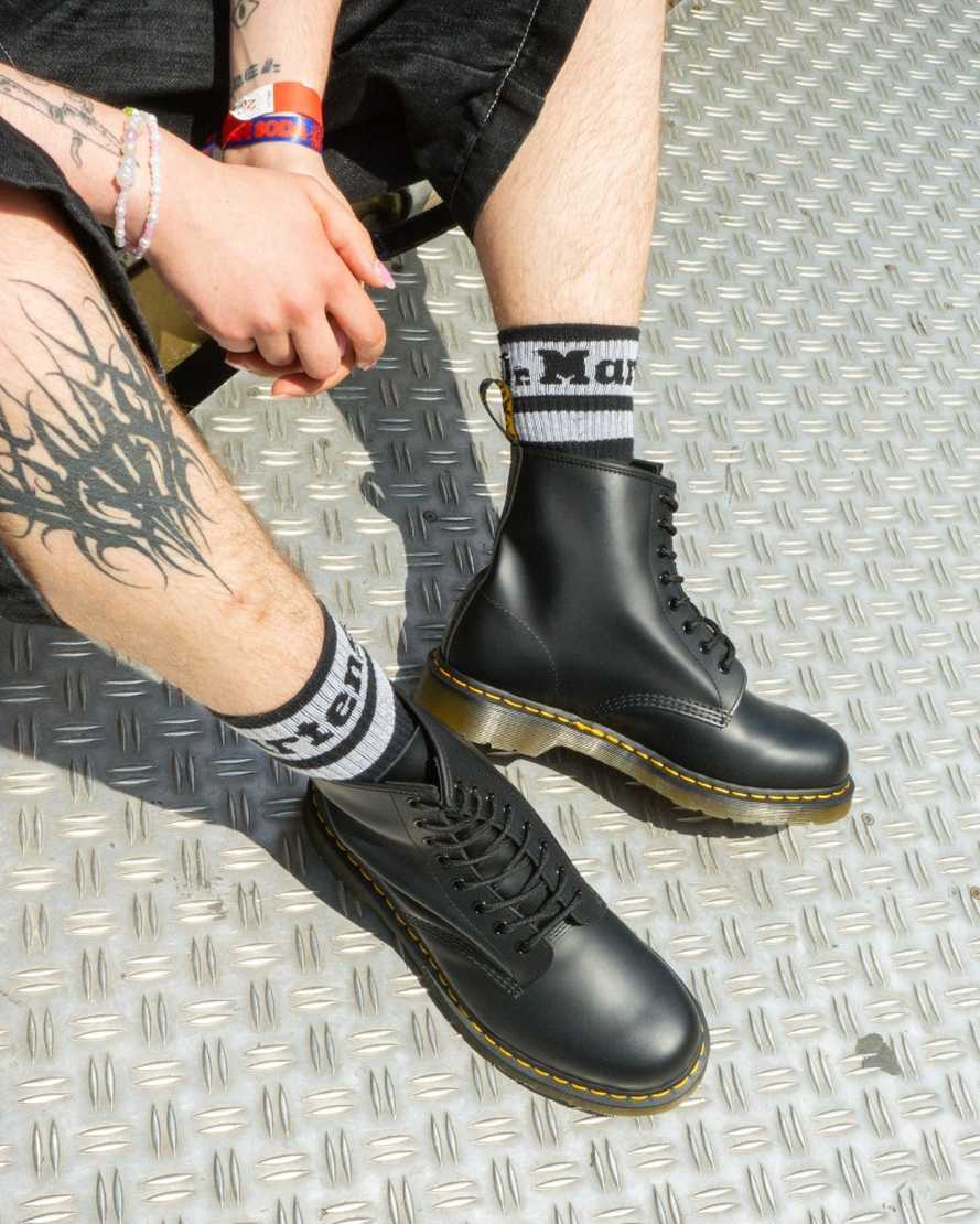Botas de cuero con cordones