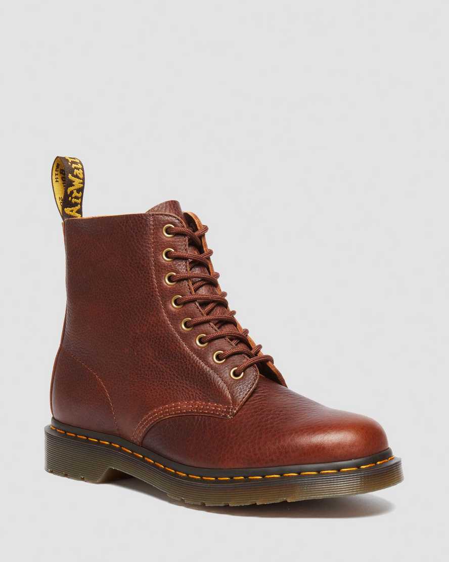 Botas de cuero con cordones