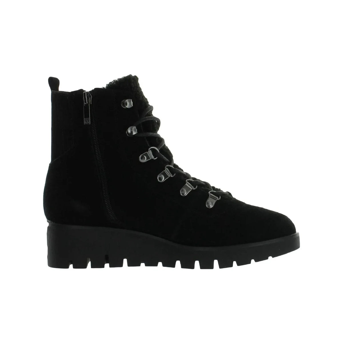 Botines de mujer de gamuza color negro