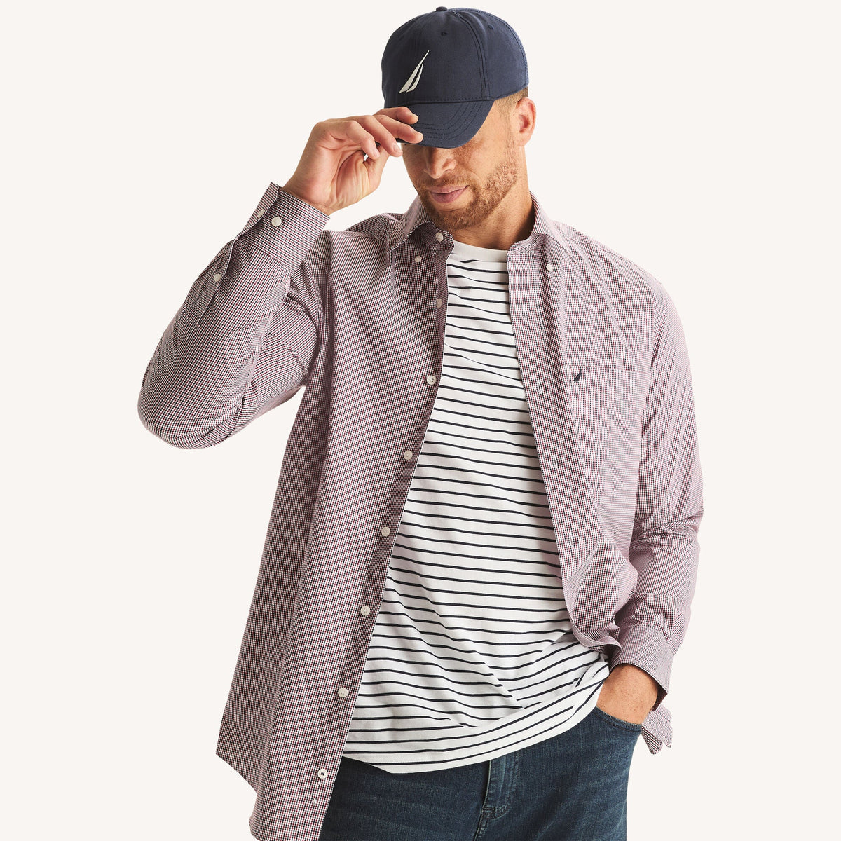 Camisa de hombre a cuadros