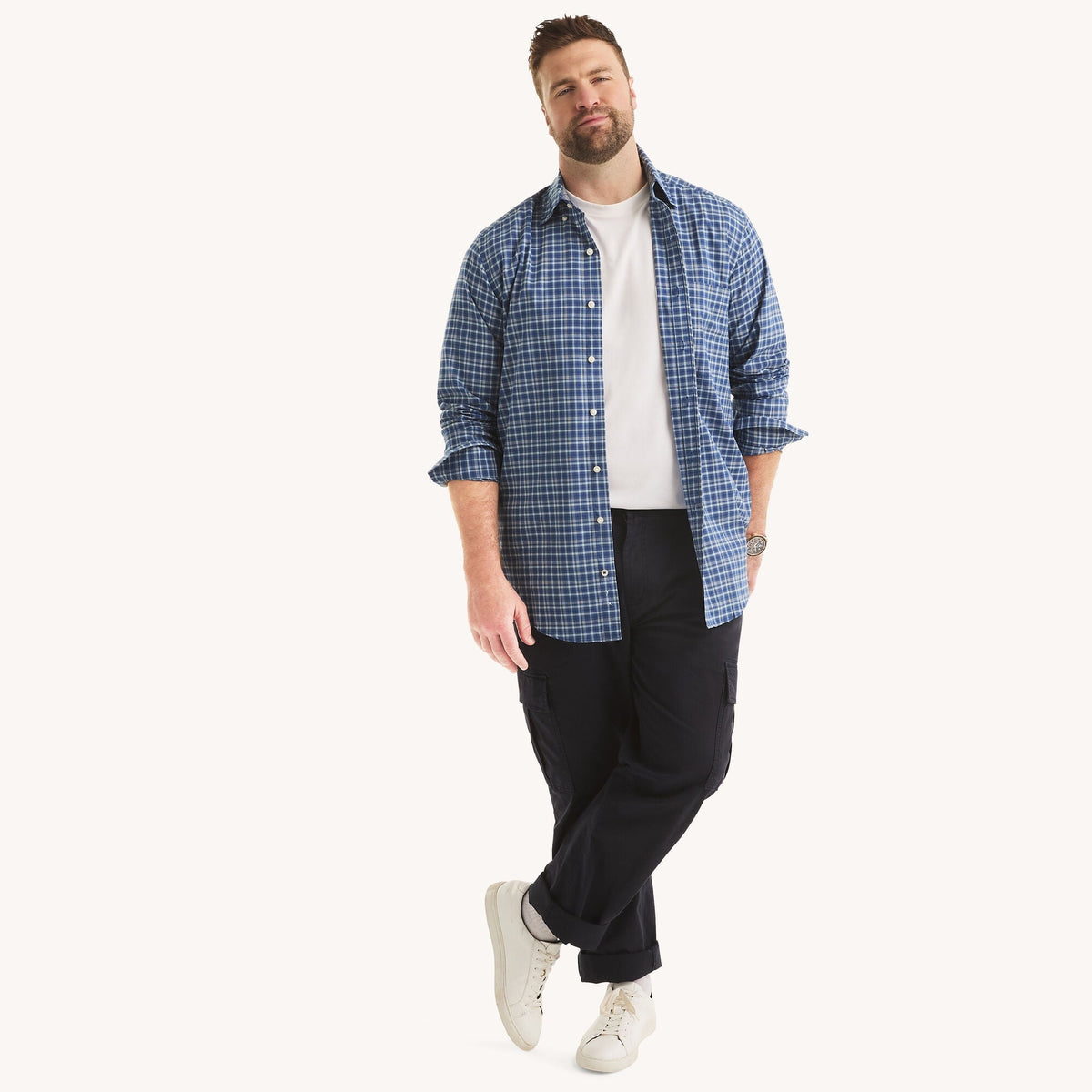Camisa de hombre a cuadros
