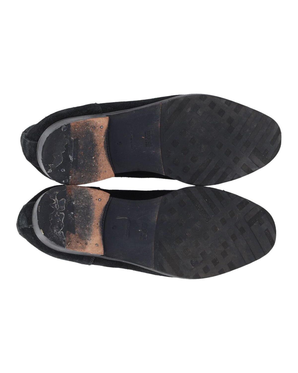Botines de gamuza con cordones color negro