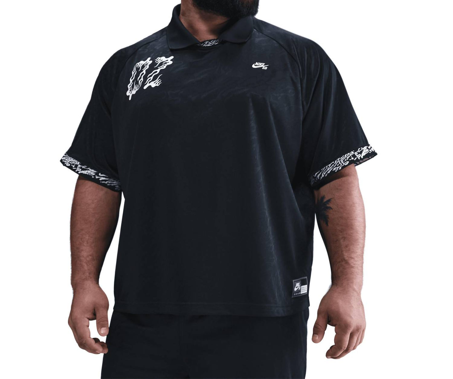 Top de hombre color negro y blanco