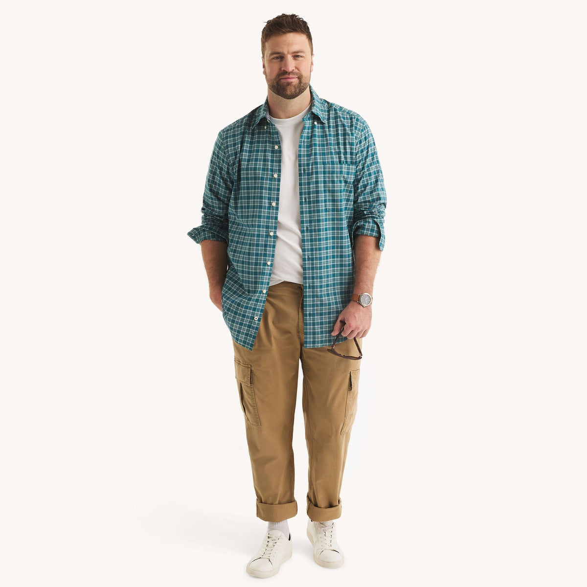 Camisa de hombre a cuadros