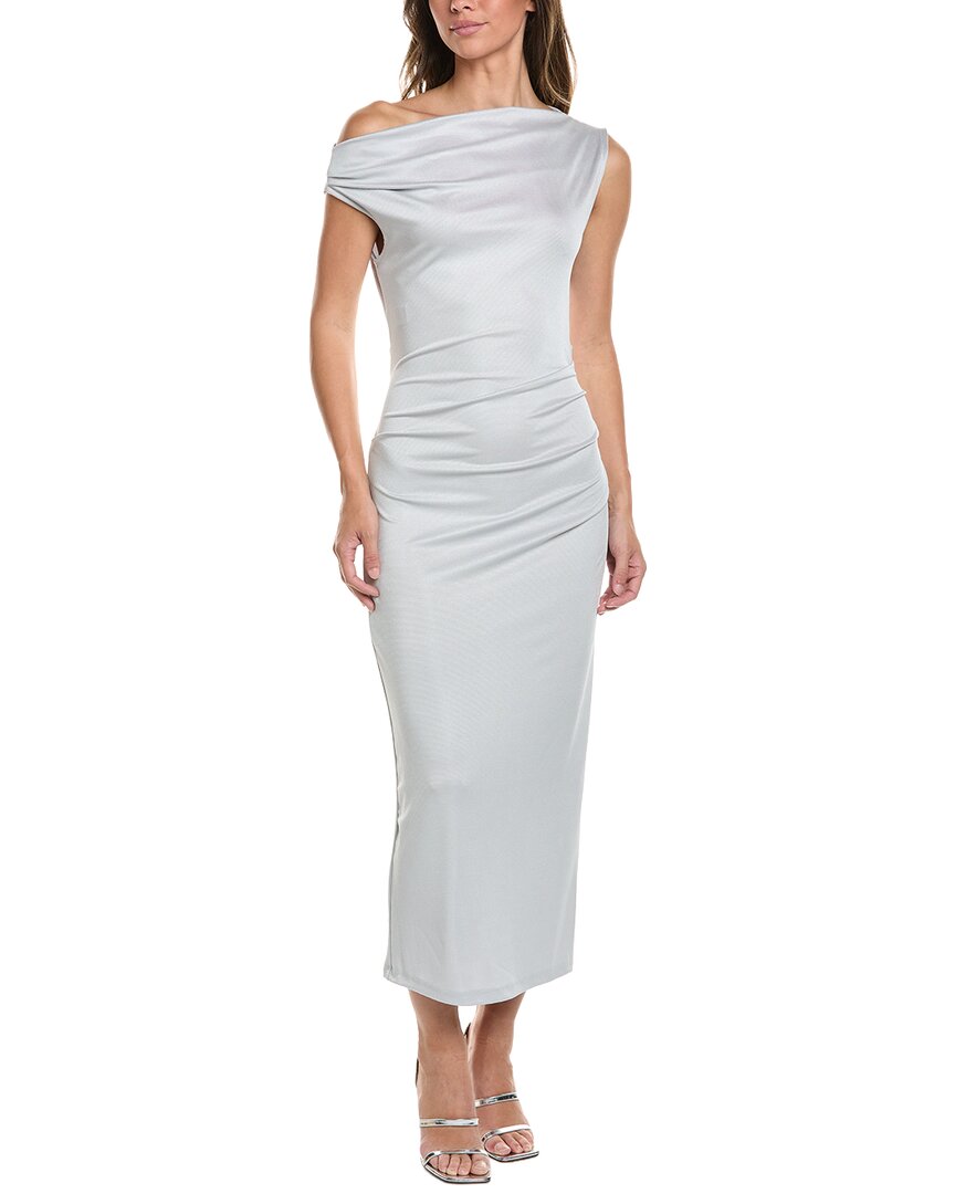 Vestido midi con hombros descubiertos