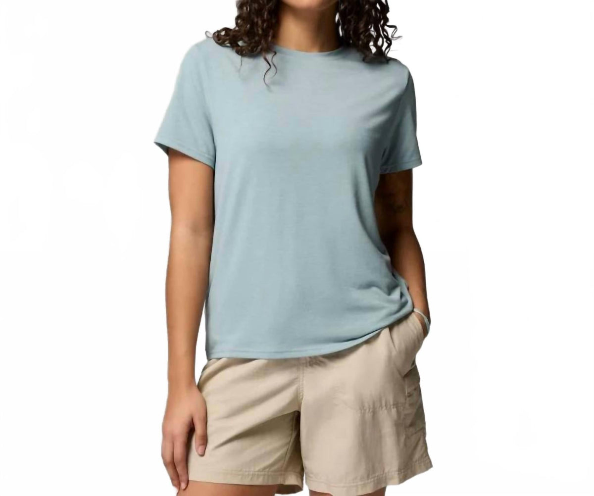 Camiseta de manga corta color azul