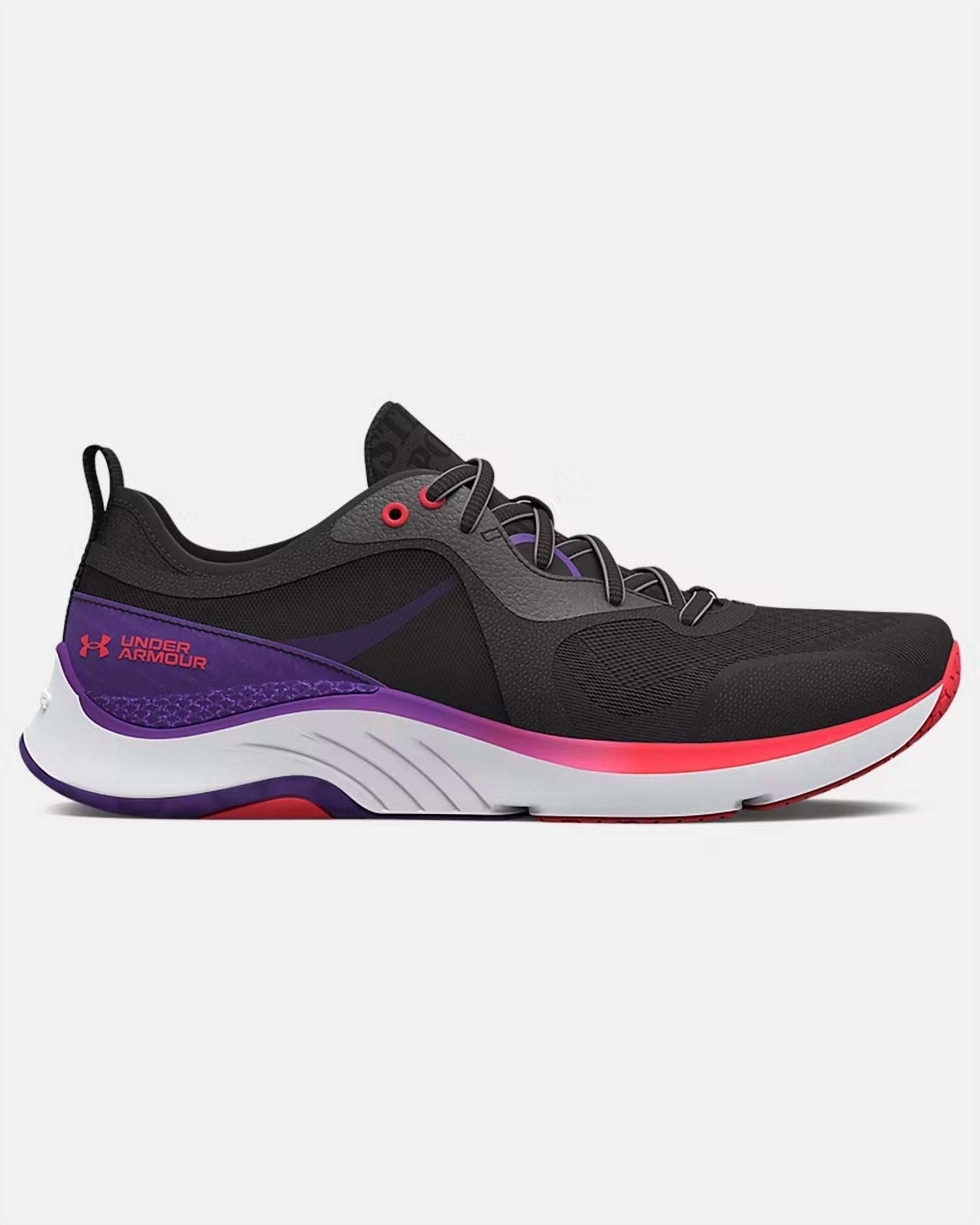 Tenis de mujer color negro y gris y violeta