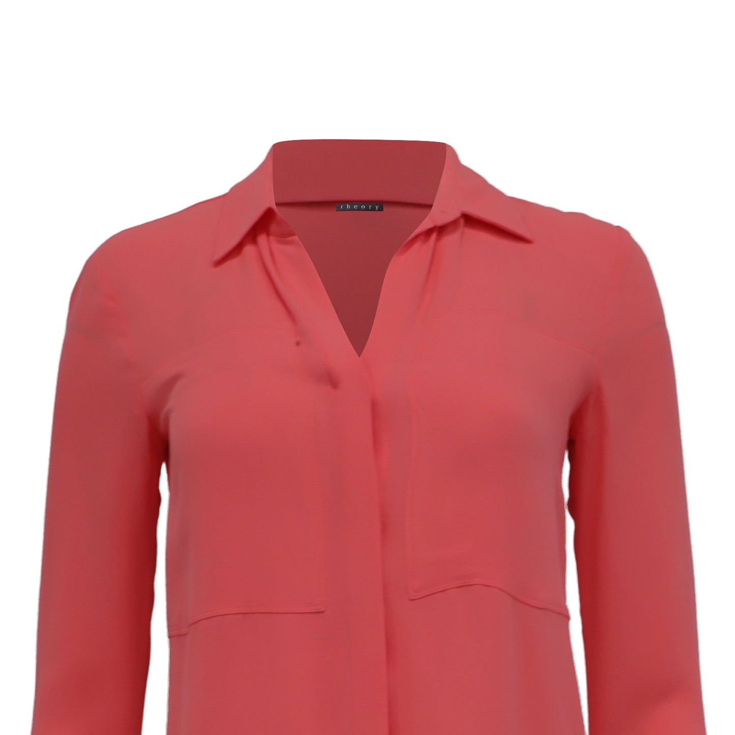 Blusa de seda color naranja