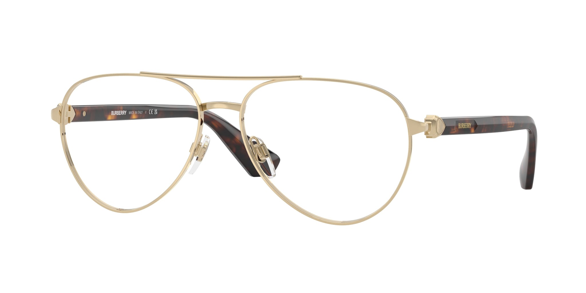 Montura para gafas de hombre 55 mm color dorado