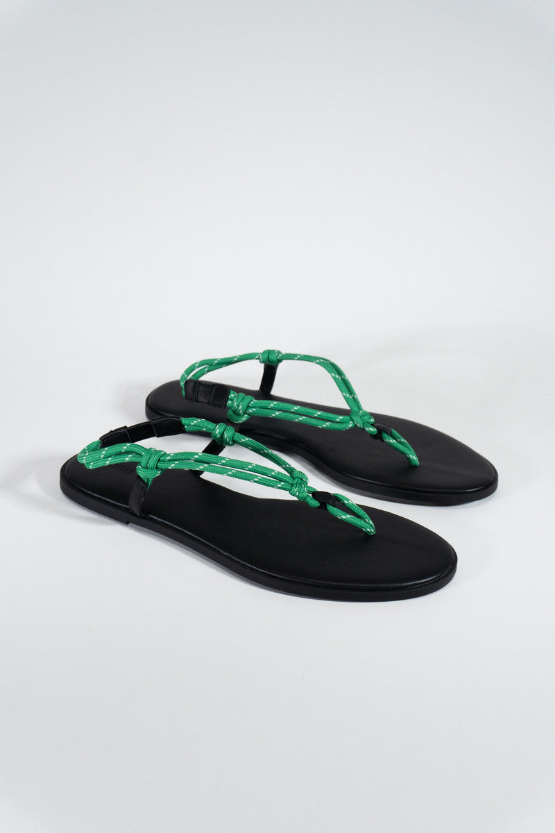 Sandalias de efecto cuero