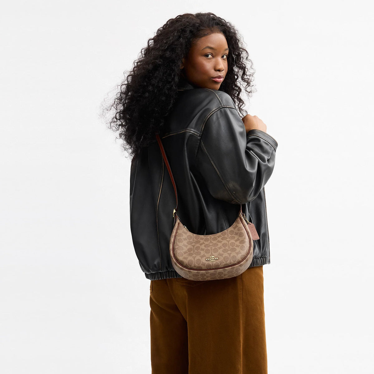 Bolso de hombro de lona