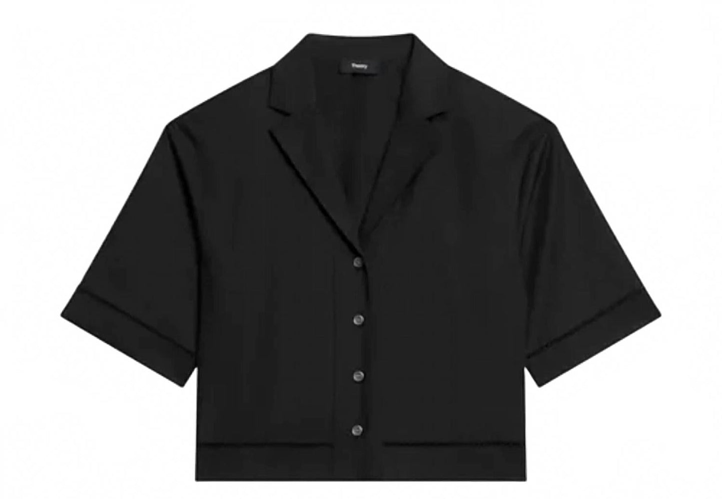 Camisa de manga corta color negro