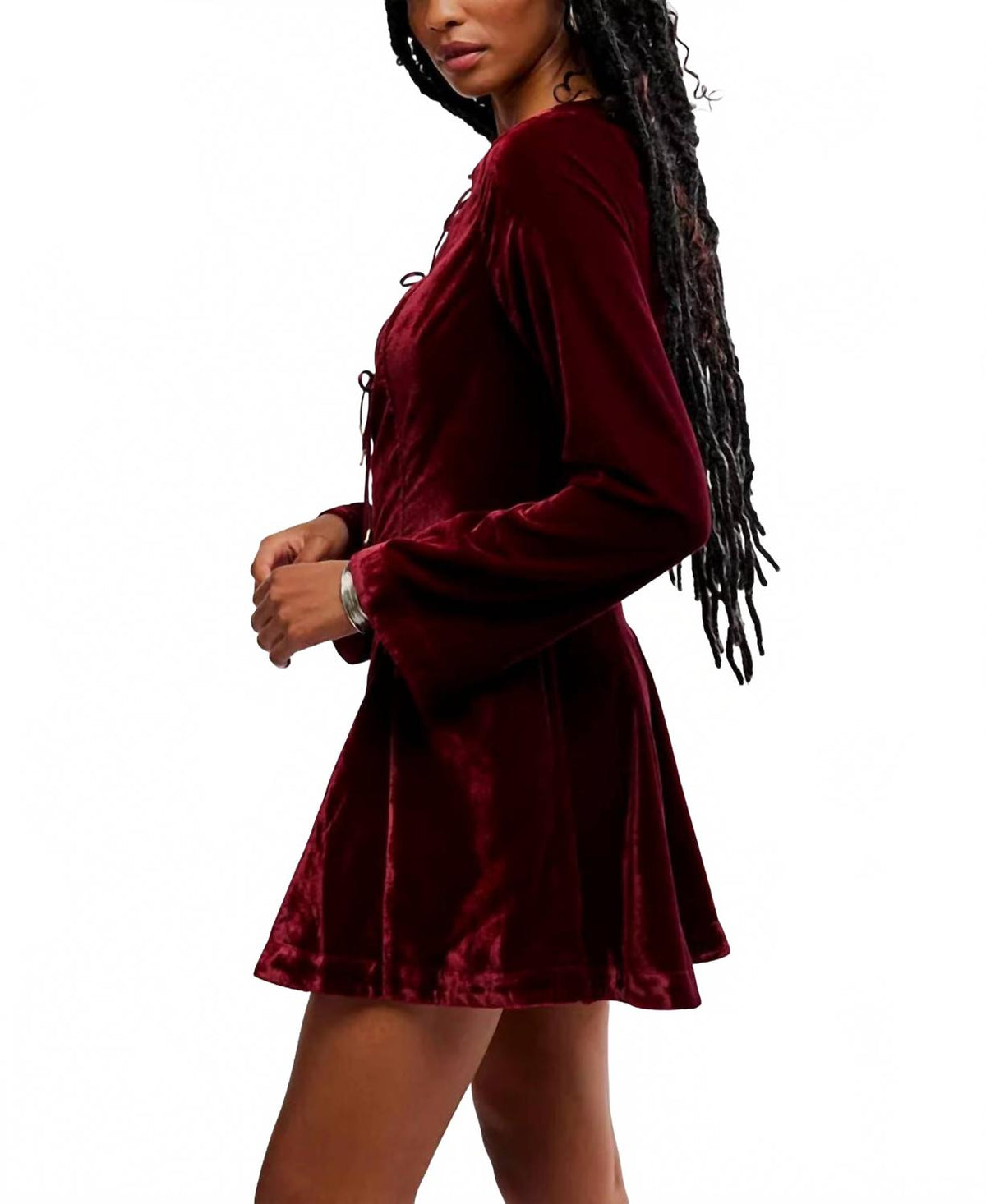 Vestido de terciopelo corto