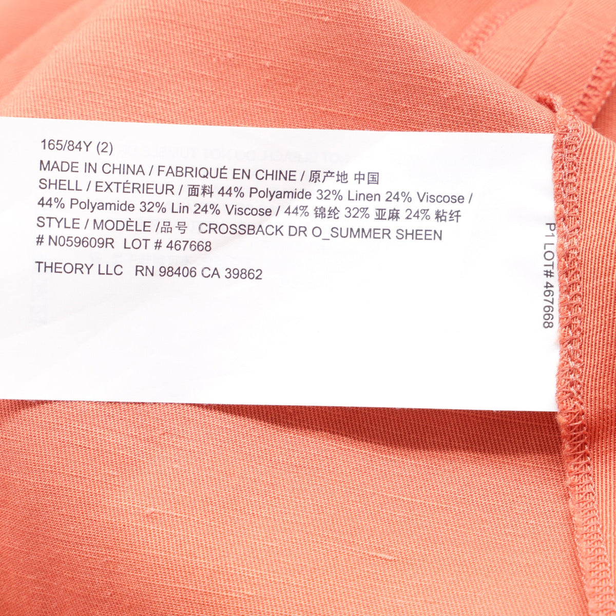 Vestido midi color naranja