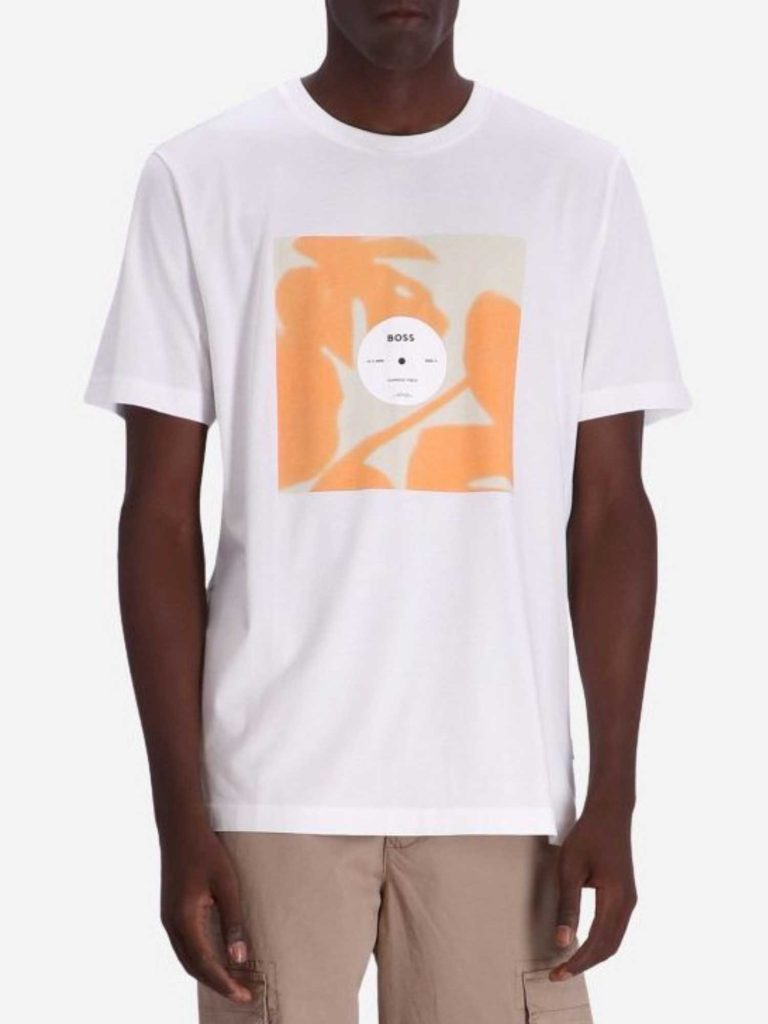 Camiseta de hombre de manga corta color blanco