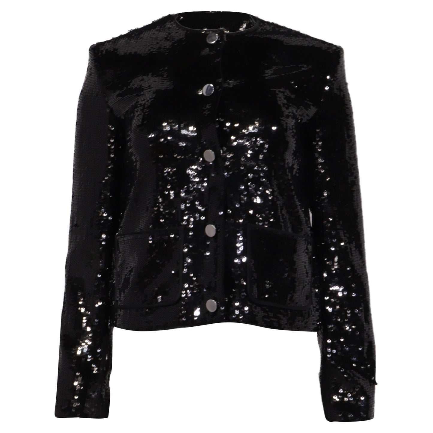 Chaqueta con lentejuelas color negro