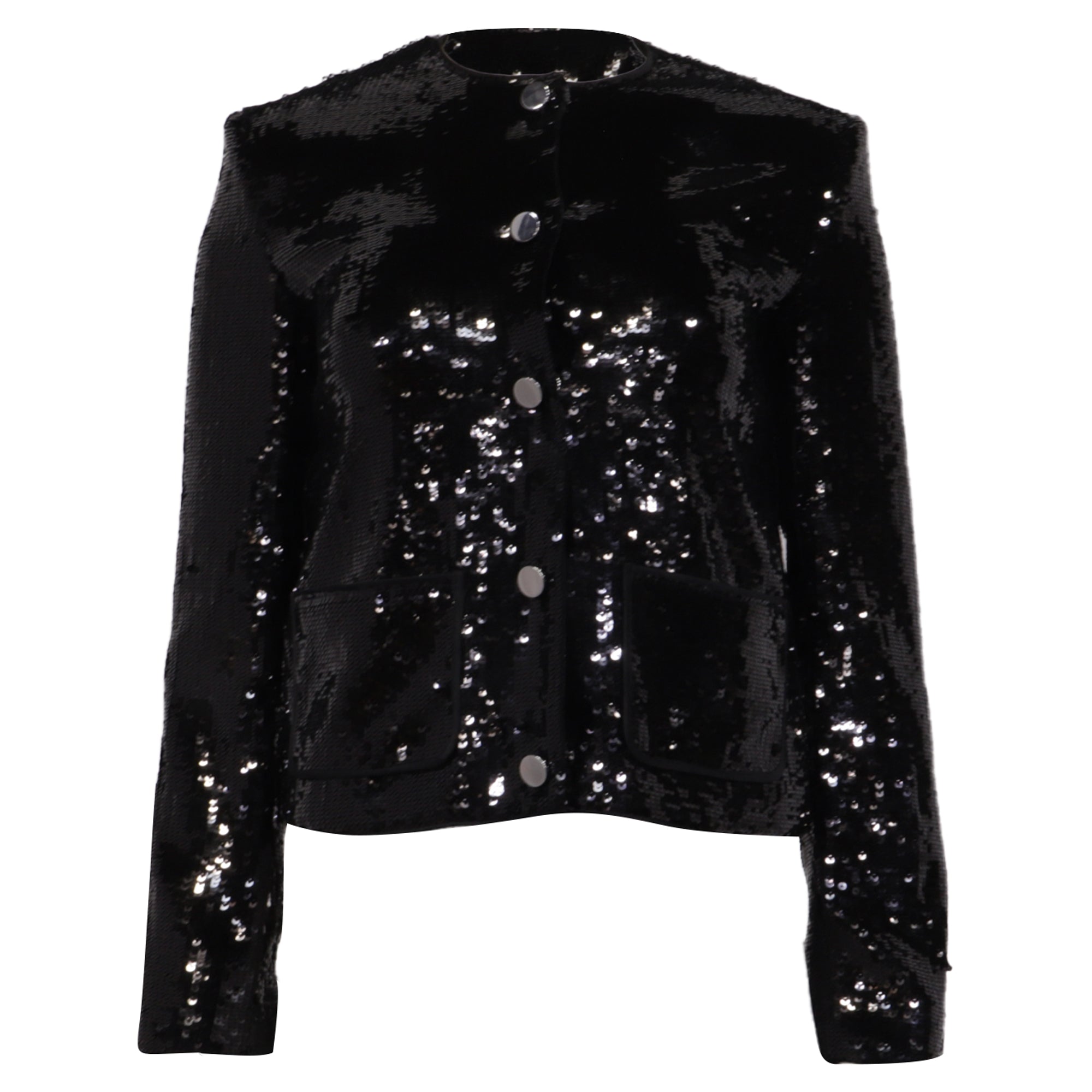 Chaqueta con lentejuelas color negro