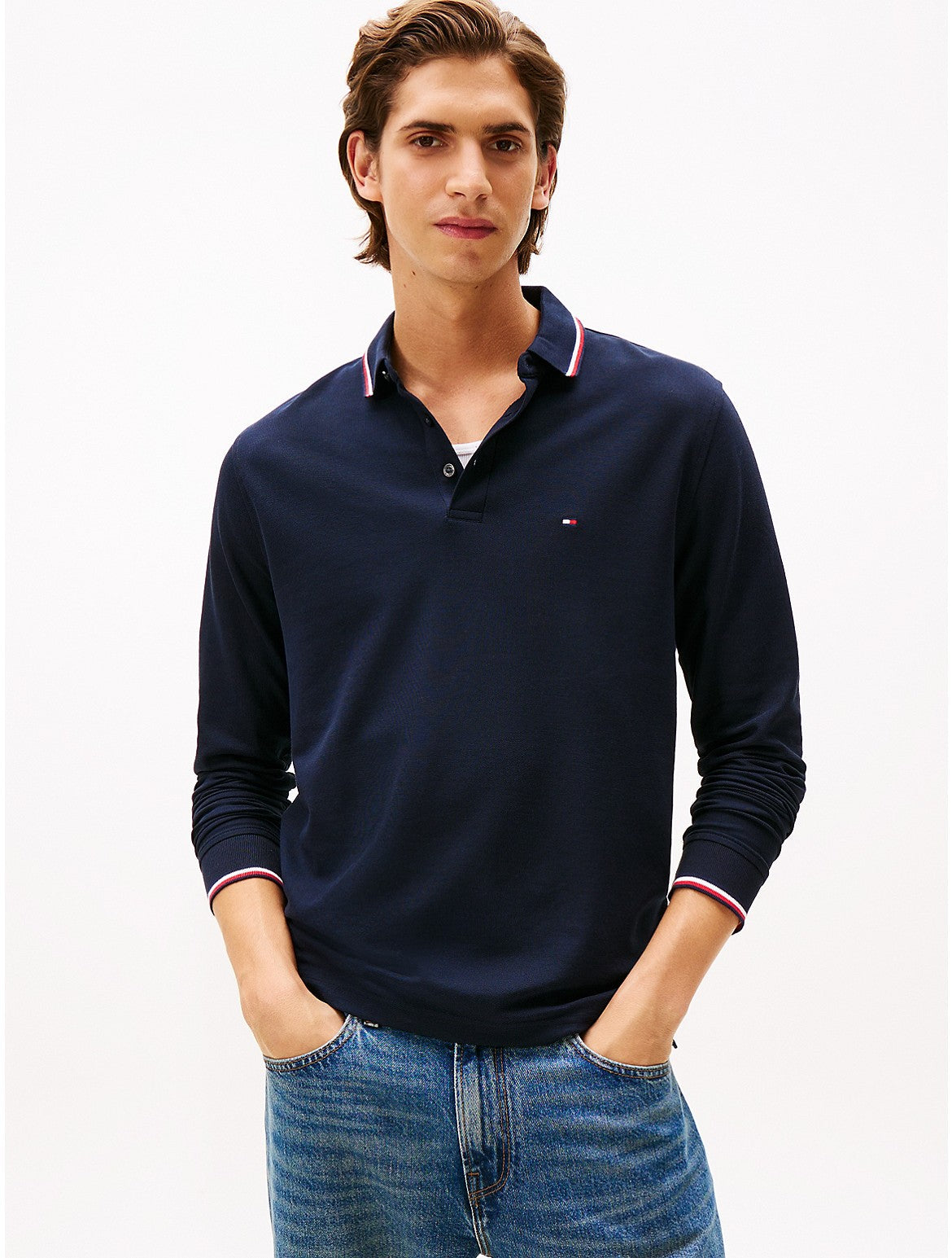 Polo de hombre de manga larga