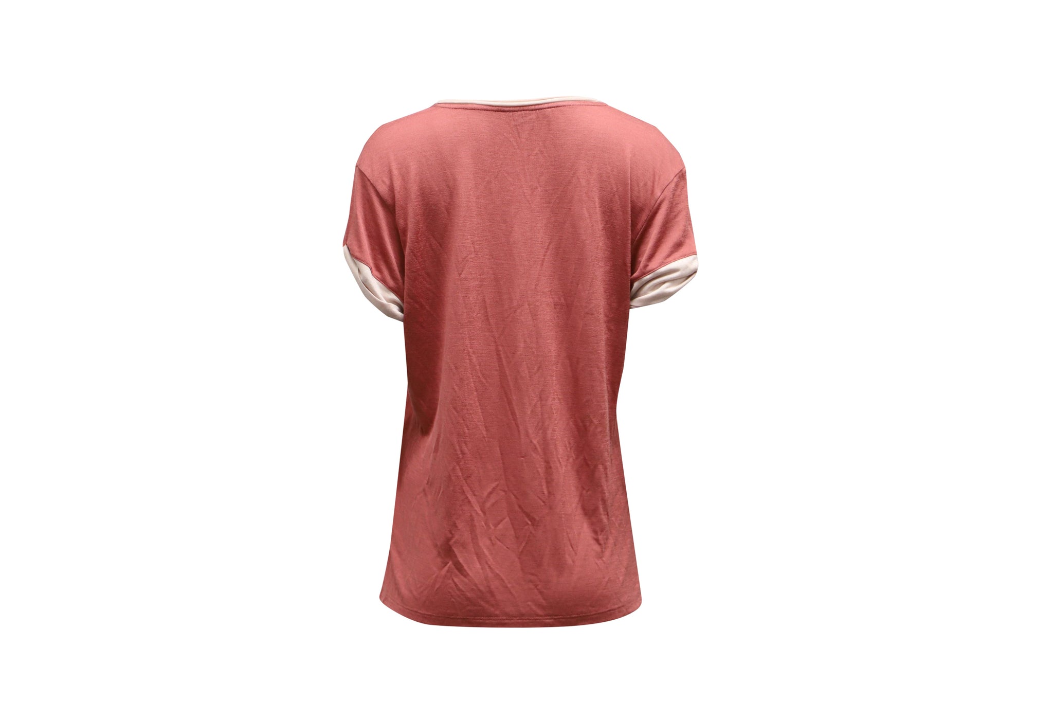 Camiseta de algodón color rojo