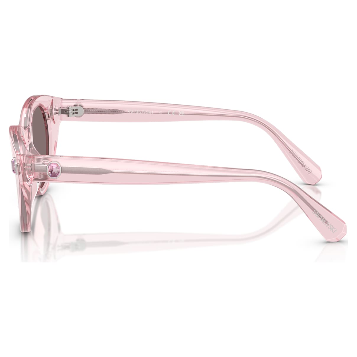 Gafas de sol de montura redonda color rosado