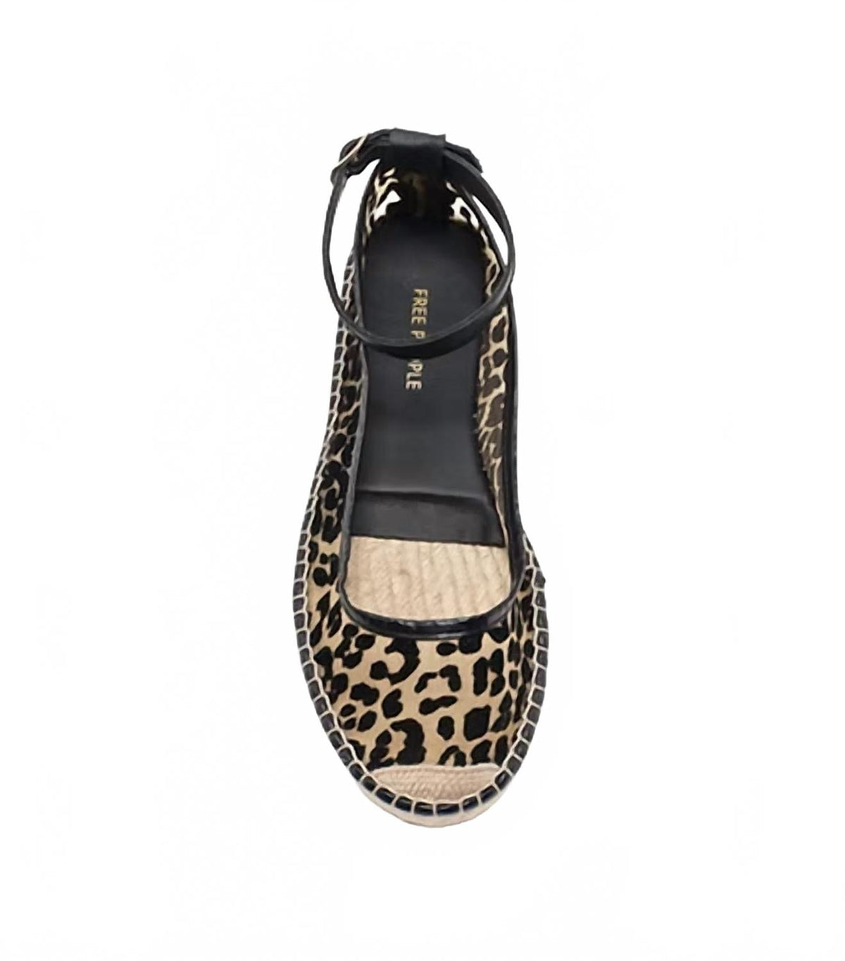 Alpargatas de mujer con estampado animal color negro