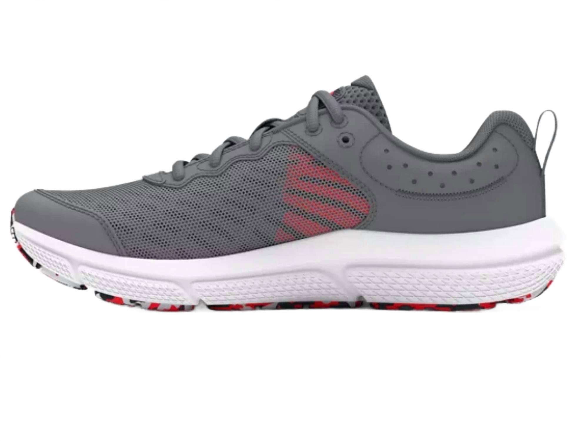 Tenis para niño color negro y gris y rojo