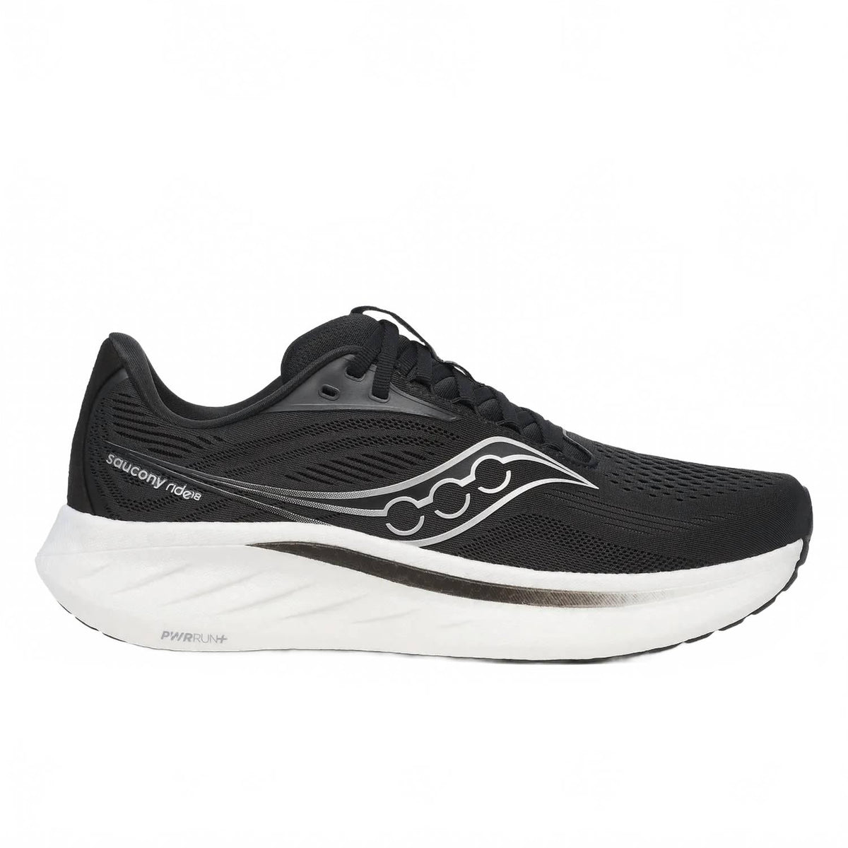 Tenis para correr de hombre color negro y blanco