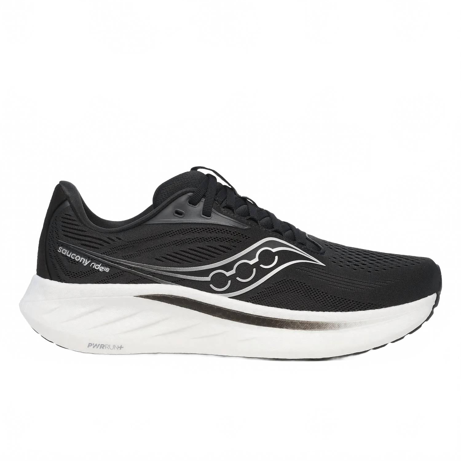 Tenis para correr de hombre color negro y blanco