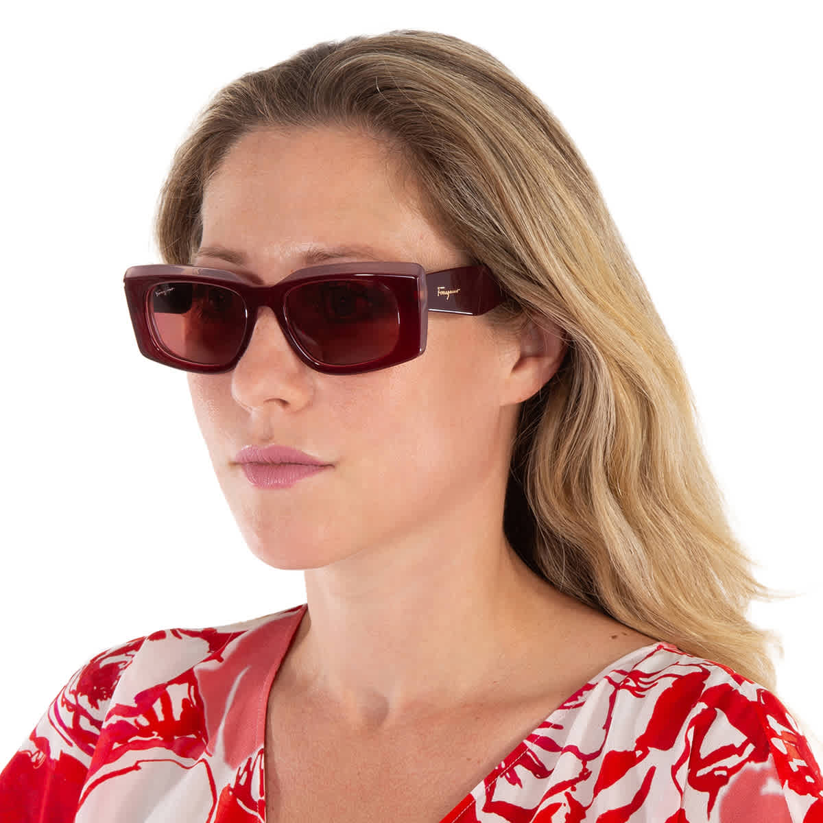 Gafas de sol de mujer color vinotinto